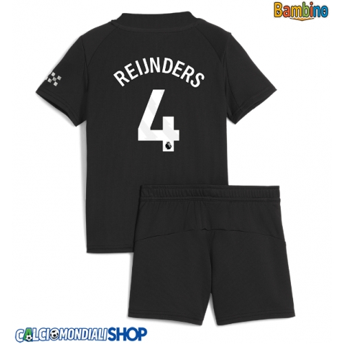 Maglie da calcio Manchester City Tijjani Reijnders #4 Seconda Maglia Bambino 2025-26 Manica Corta + Pantaloni corti)